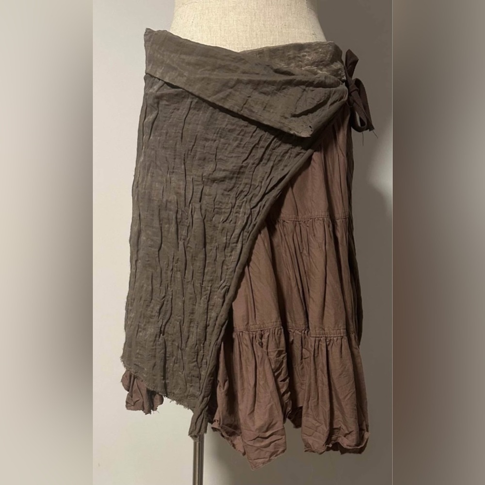 IKKS: Bohemian Layered Wrap Skirt